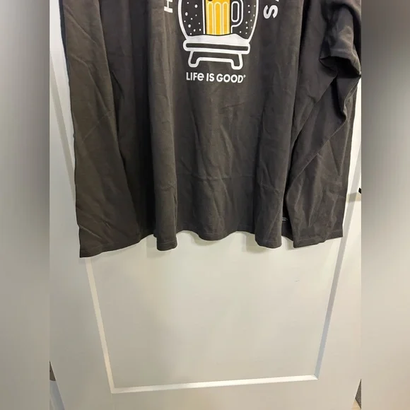 NWT Life Is Good Happy Holidays V-Neck Long Sleeve - Picture 4 of 10